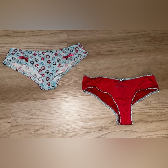 2 Y2K Victorias Secret Sexy Little Thing Bride/Bridal Rings Satin Cheeky Panties - Picture 3 of 12